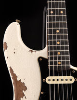 Fender Custom Shop Dual Mag II Stratocaster Relic Aged Olympic White Over Fiesta Red LTD