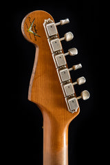 Fender Custom Shop Dual Mag II Stratocaster Relic Aged Olympic White Over Fiesta Red LTD