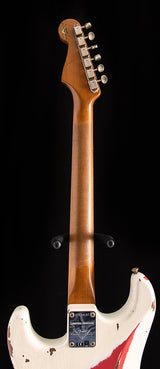 Fender Custom Shop Dual Mag II Stratocaster Relic Aged Olympic White Over Fiesta Red LTD