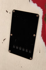 Fender Custom Shop Dual Mag II Stratocaster Relic Aged Olympic White Over Fiesta Red LTD