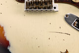 Fender Custom Shop 1961 Heavy Relic Stratocaster Limited Aged Vintage White Over 3 Tone Sunburst