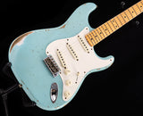 Used Fender Custom Shop 1957 Stratocaster Relic Faded Daphne Blue LTD