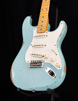 Used Fender Custom Shop 1957 Stratocaster Relic Faded Daphne Blue LTD