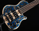 Mayones Cali 4 Buckeye Burl Blue Resin