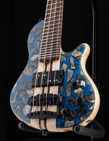 Mayones Cali 4 Buckeye Burl Blue Resin