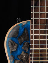 Mayones Cali 4 Buckeye Burl Blue Resin