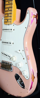 Fender Custom Shop 1969 Heavy Relic Stratocaster Aged Shell Pink Over Pink Paisley-Brian's Guitars