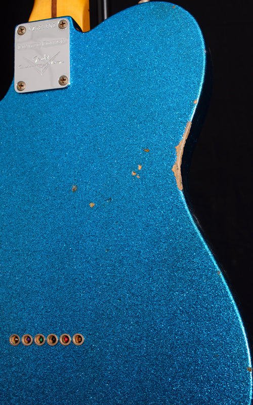 Fender Custom Shop Tele Caballo Tono Telecaster Relic Aged Blue Sparkle Limited-Brian's Guitars