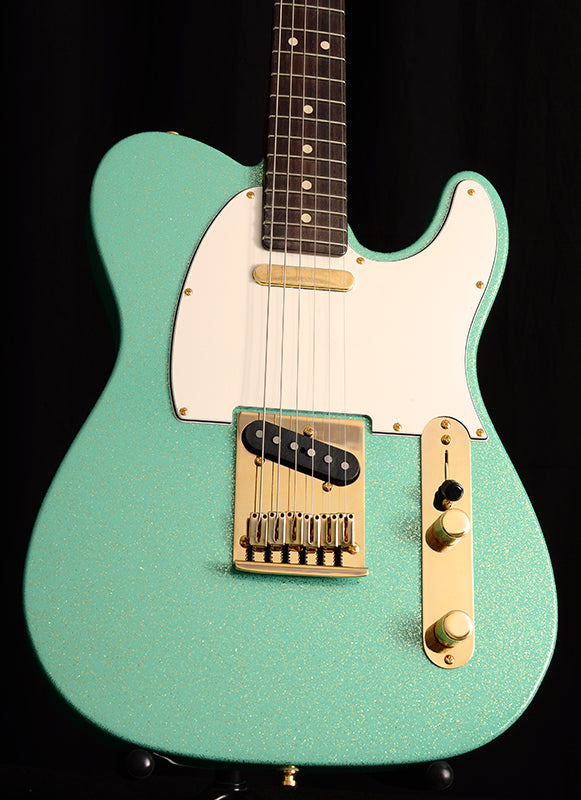 Fender Custom Shop Super Custom Deluxe Tele 2018 NAMM Limited Edition Sea Foam Green Sparkle-Brian's Guitars