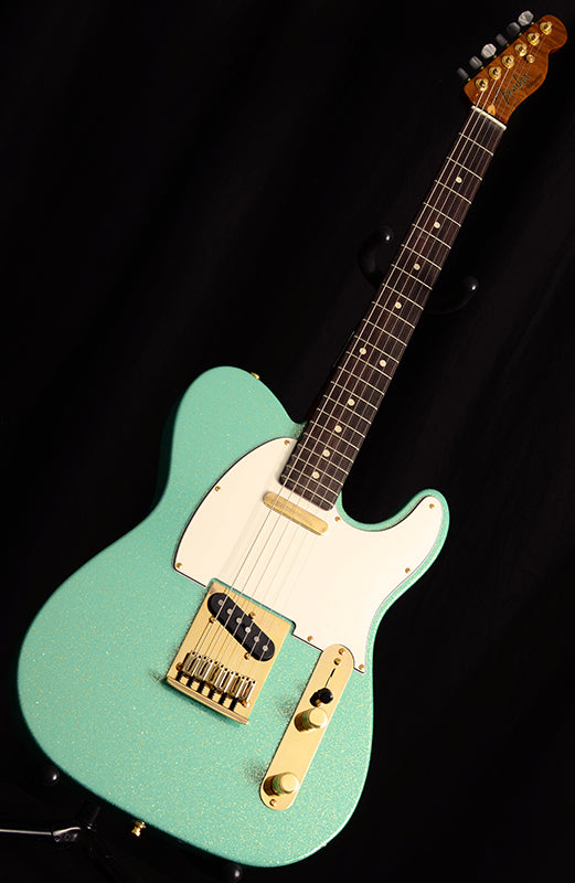 Fender Custom Shop Super Custom Deluxe Tele 2018 NAMM Limited Edition Sea Foam Green Sparkle-Brian's Guitars