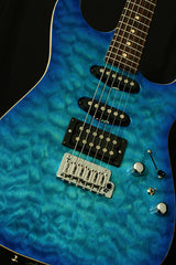 Tom Anderson Drop Top Bora Trans Blue Burst-Electric Guitars-Brian's Guitars