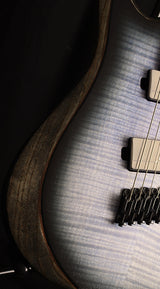 Used Ibanez RGDIM6FM Iron Label Series Multi-Scale Electric Guitar Cerulean Blue Burst Flat-Brian's Guitars