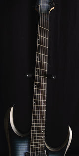 Used Ibanez RGDIM6FM Iron Label Series Multi-Scale Electric Guitar Cerulean Blue Burst Flat-Brian's Guitars