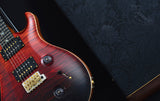 Paul Reed Smith Wood Library Custom 24 Satin Fire Red Black Fade-Brian's Guitars
