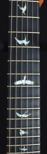 Paul Reed Smith Wood Library Custom 24 Satin Fire Red Black Fade-Brian's Guitars