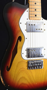 1976 Fender Thinline Telecaster 3 Tone Sunburst-Brian's Guitars
