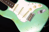 Fender Custom Shop '67 Stratocaster Relic NAMM Limited Surf Green Sparkle-Brian's Guitars