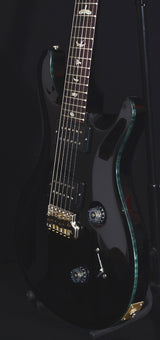 Paul Reed Smith Custom 24 Black With Whale Blue Binding-Brian's Guitars