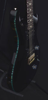 Paul Reed Smith Custom 24 Black With Whale Blue Binding-Brian's Guitars