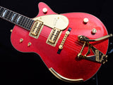 Used Gretsch Custom Shop Masterbuilt Stephen Stern Penguin Red Sparkle-Brian's Guitars