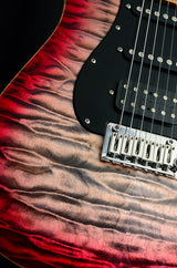 Tom Anderson Drop Top Classic Natural Black To Red Burst-Brian's Guitars
