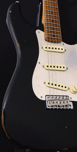 Fender Custom Shop '56 Roasted Strat Journeyman Relic Aged Black Limited Edition-Brian's Guitars