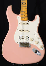 Used Fender Custom Shop WW 10 '57 HSS Stratocaster Relic Aged Shell Pink-Brian's Guitars