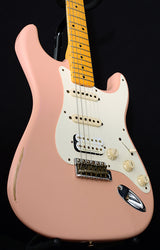 Used Fender Custom Shop WW 10 '57 HSS Stratocaster Relic Aged Shell Pink-Brian's Guitars