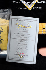 Used Fender Custom Shop WW 10 '57 HSS Stratocaster Relic Aged Shell Pink-Brian's Guitars