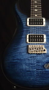 Used Paul Reed Smith Custom 24 Whale Blue Smokeburst-Electric Guitars-Brian's Guitars