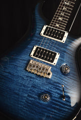 Used Paul Reed Smith Custom 24 Whale Blue Smokeburst-Electric Guitars-Brian's Guitars