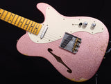 Fender Custom Shop 50's Relic Thinline Telecaster Champagne Sparkle-Brian's Guitars