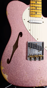 Fender Custom Shop 50's Relic Thinline Telecaster Champagne Sparkle-Brian's Guitars