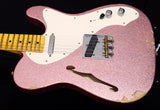 Fender Custom Shop 50's Relic Thinline Telecaster Champagne Sparkle-Brian's Guitars