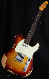 Used Fender Custom Shop 1963 Telecaster Heavy Relic Super Faded Aged 3 Tone Sunburst Sparkle-Brian's Guitars