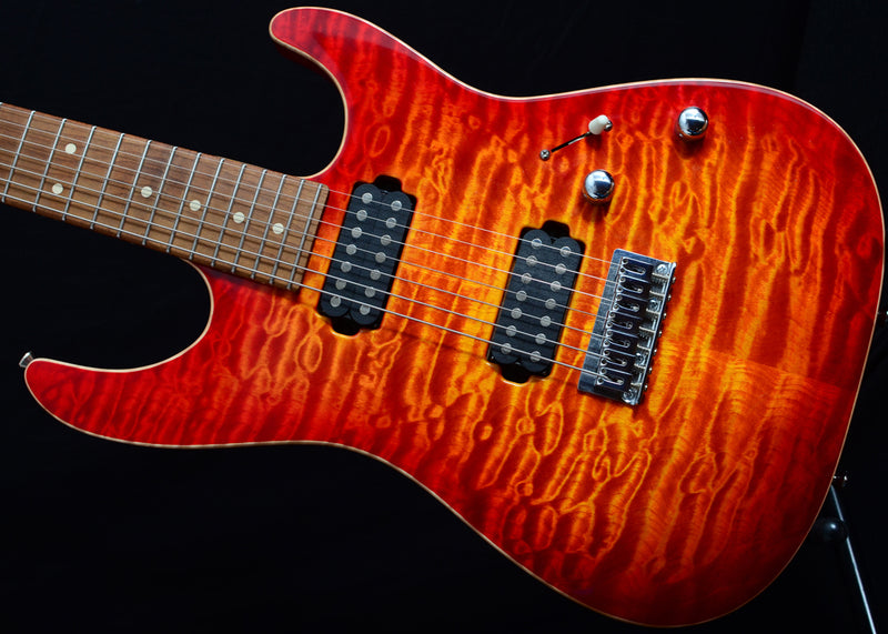 Used Tom Anderson Drop Top Seven String Fireburst-Brian's Guitars