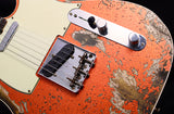 Used Fender Custom Shop 1960 Telecaster Custom Super Heavy Relic Candy Tangerine Sparkle-Brian's Guitars