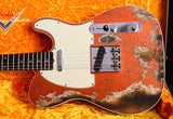 Fender Custom Shop 1960 Telecaster Custom Super Heavy Relic Candy Tangerine Sparkle-Brian's Guitars