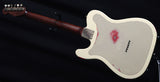 Used James Trussart Deluxe Steelcaster Cream With Red Roses-Brian's Guitars