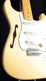 Used Fender Eric Johnson Thinline Stratocaster Vintage White-Brian's Guitars