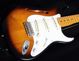 Used Fender Eric Johnson Thinline Stratocaster 2 Tone Sunburst-Brian's Guitars