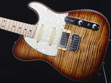 Tom Anderson Drop T Classic Shorty Hollow Light Tiger Eye Burst-Brian's Guitars
