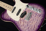 Used Tom Anderson Top T Classic Shorty Hollow Natural Purple Burst-Brian's Guitars