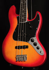 Fender Rarities Flame Ash Top Jazz Bass Plasma Red Burst-Electric Guitars-Brian's Guitars