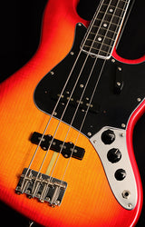 Fender Rarities Flame Ash Top Jazz Bass Plasma Red Burst-Electric Guitars-Brian's Guitars