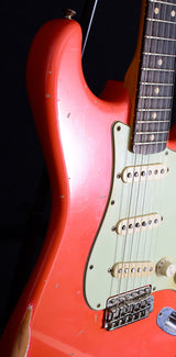 Used Fender Custom Shop Masterbuilt '59 Stratocaster Relic Faded Fiesta Red-Brian's Guitars
