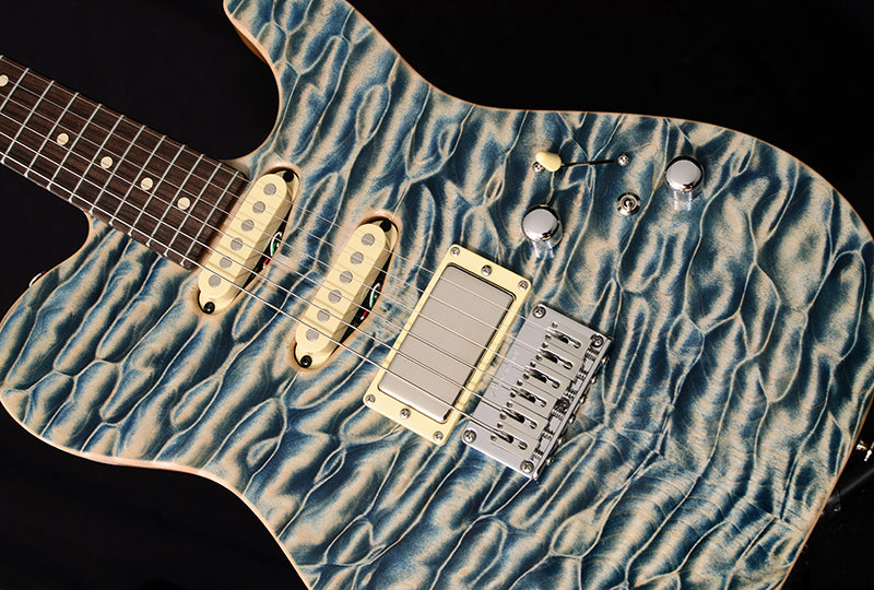 Used Tom Anderson Hollow Drop T Shorty Natural Blue-Brian's Guitars