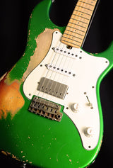Used Friedman Vintage S Aged HSS Candy Green Over 3 Tone Sunburst-Brian's Guitars