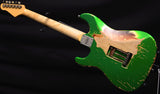 Used Friedman Vintage S Aged HSS Candy Green Over 3 Tone Sunburst-Brian's Guitars