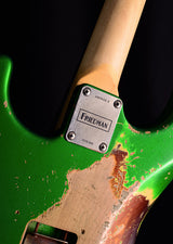Used Friedman Vintage S Aged HSS Candy Green Over 3 Tone Sunburst-Brian's Guitars